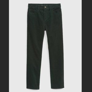 Gap Kids Original Corduroy Pants with Washwell in Dark Emerald, sizes 16 + 18